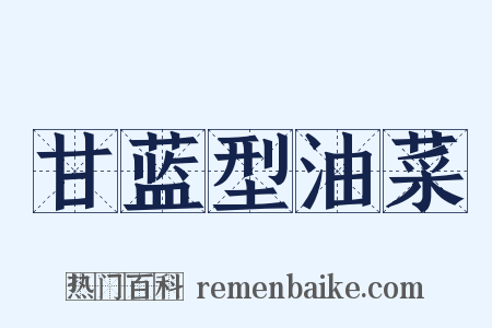 甘蓝型油菜是什么意思的图片